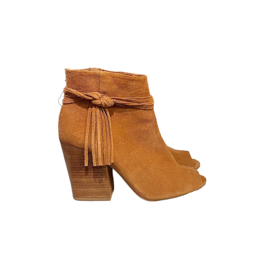 STEVE MADDEN BAINE 7.5 TAN BOOTIE